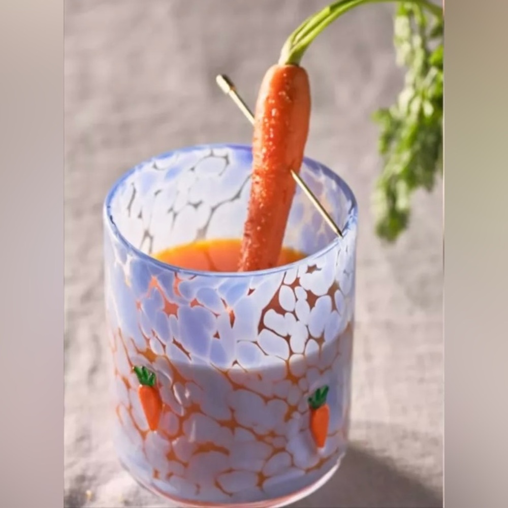 ❤️ NWT Anthropologie Carrot Juice Glass - NWT🥕 - Picture 8 of 8